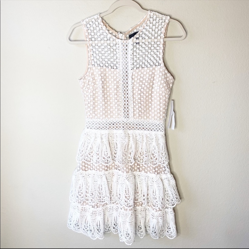 Aqua Lace Tier Dress